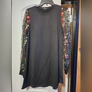 Shein Lace Embroidered Mini Dress